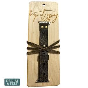 Brand new!! Authentic Louis Vuitton brown Leather Watch Band for Women